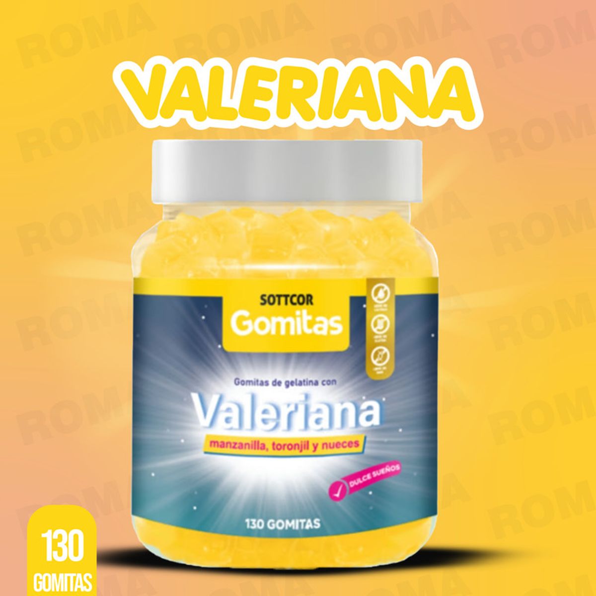 GENERICO - GOMITAS VALERIANA 130 UND SOTTCOR LABS