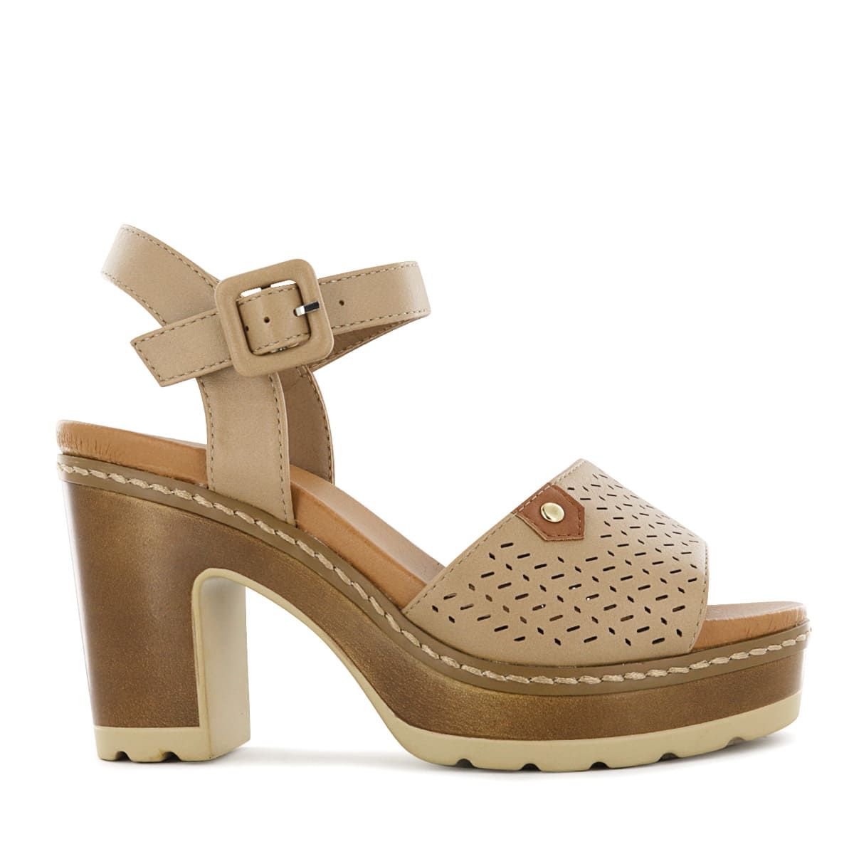 IMPULS - Sandalias con Taco Impuls Mujer Ariana08 Beige
