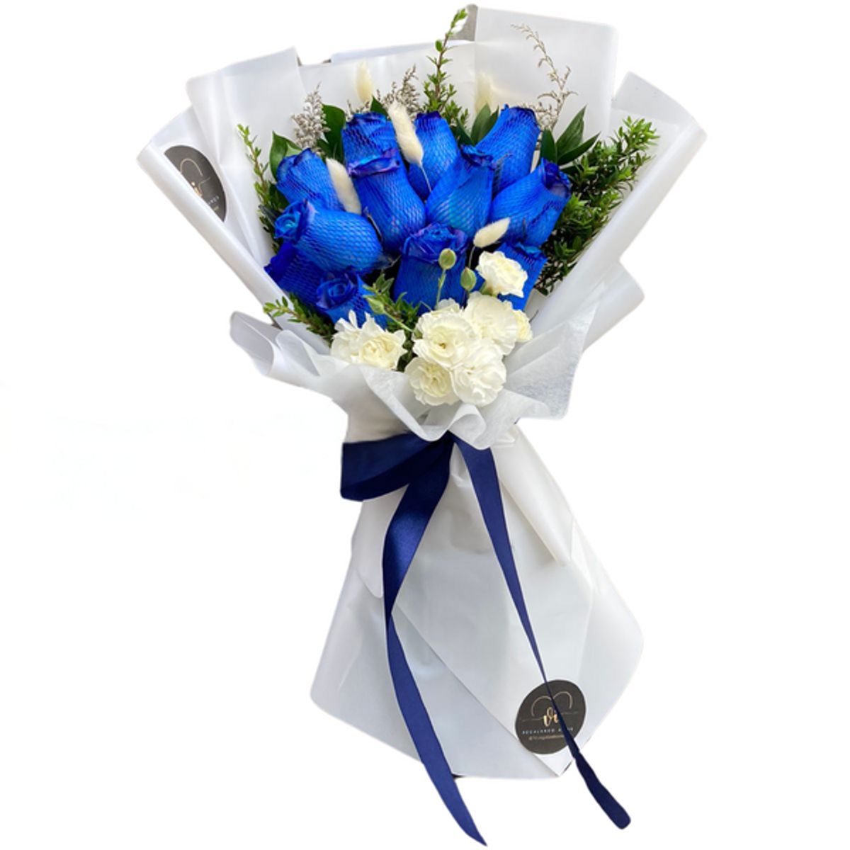 VI REGALANDO AMOR - Ramo Petra- Rosas Azules - Ramo de Flores