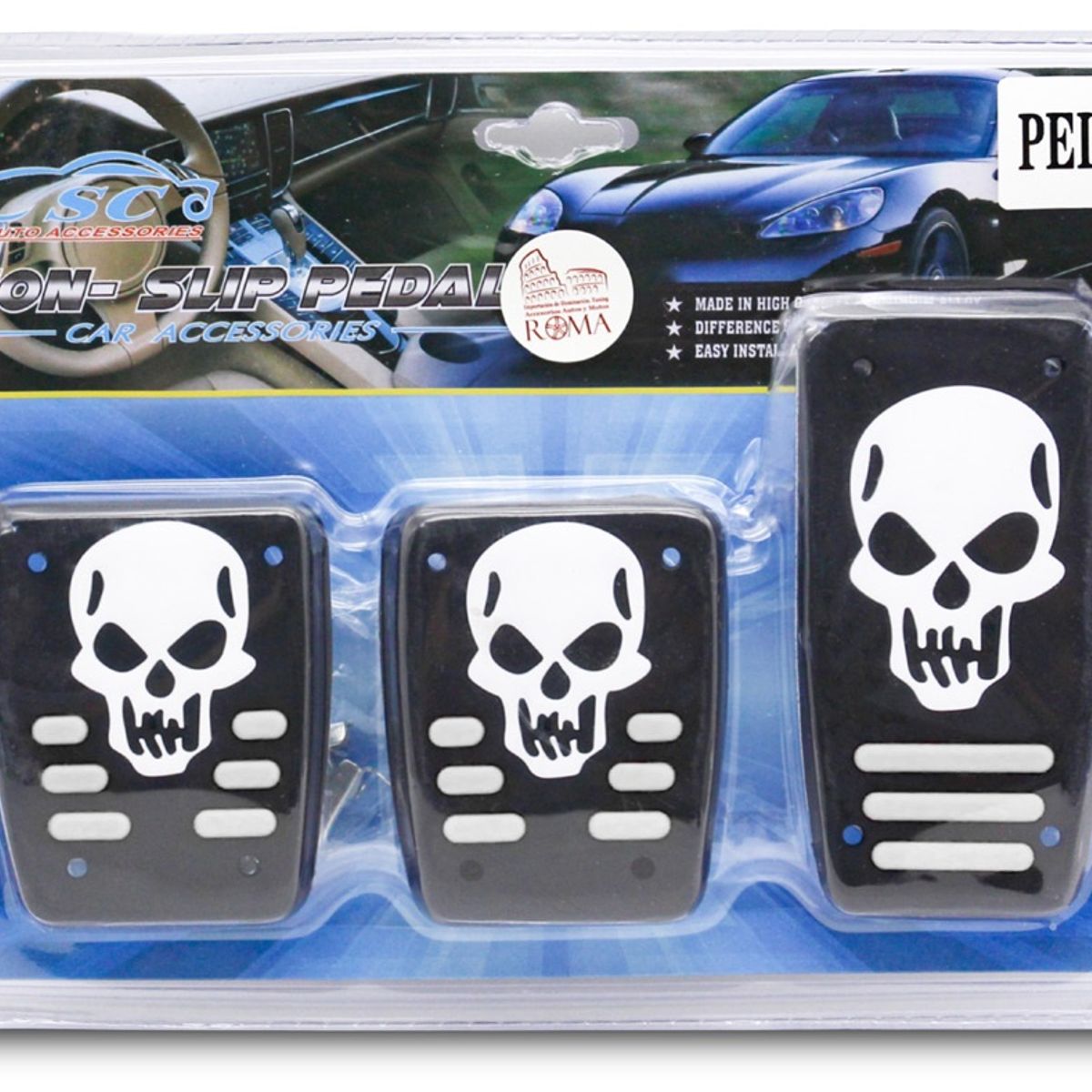 GENERICO - Pedales Mecánicos con Diseño Calavera