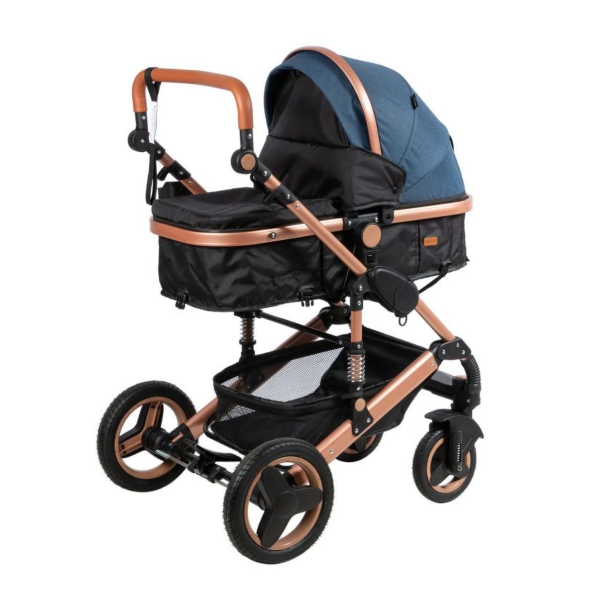 EBABY - Coche Cuna Moisés de Lujo Sagira Azul Ebaby