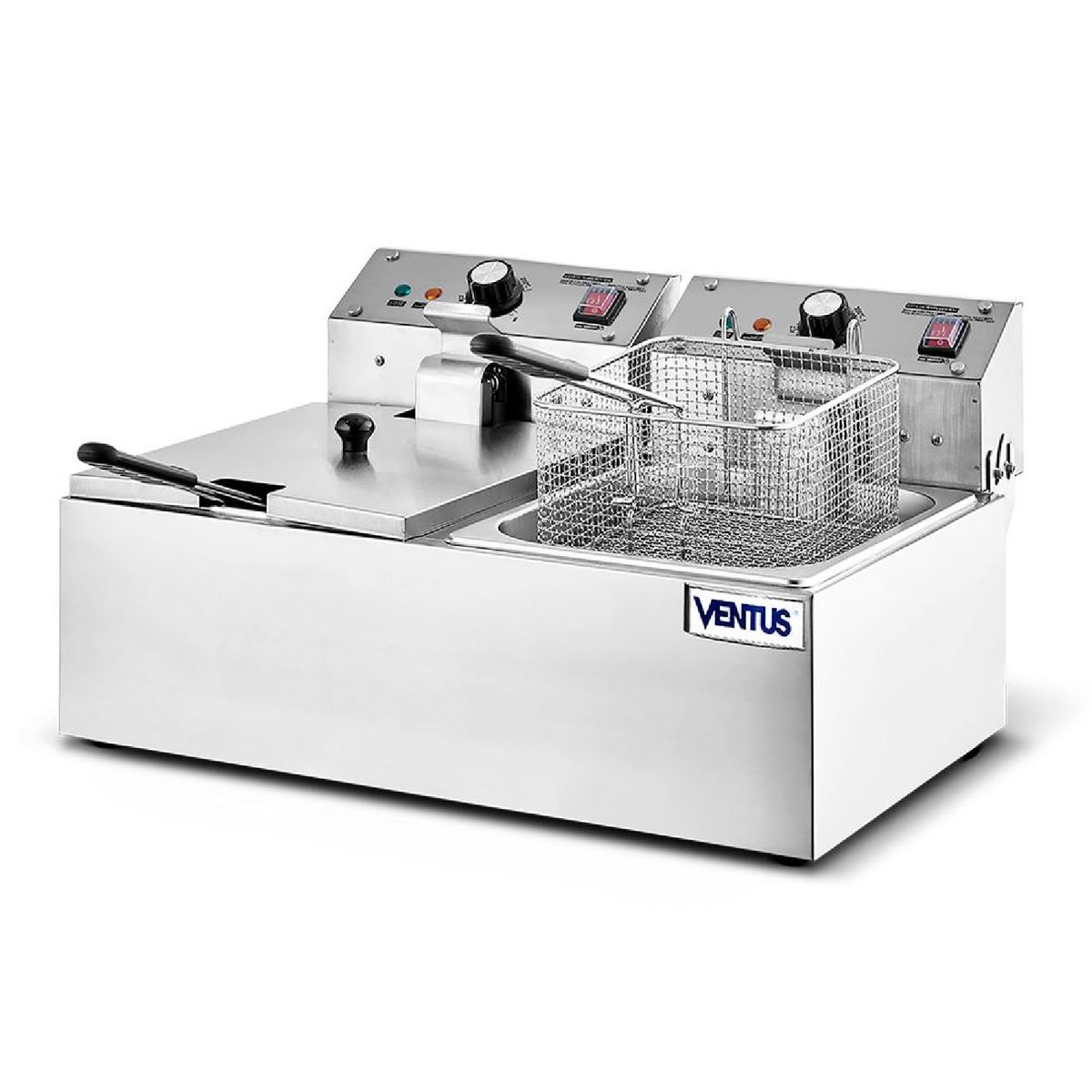 VENTUS - Freidora Ventus  Eléctrica Doble de Sobremesa VFS-062
