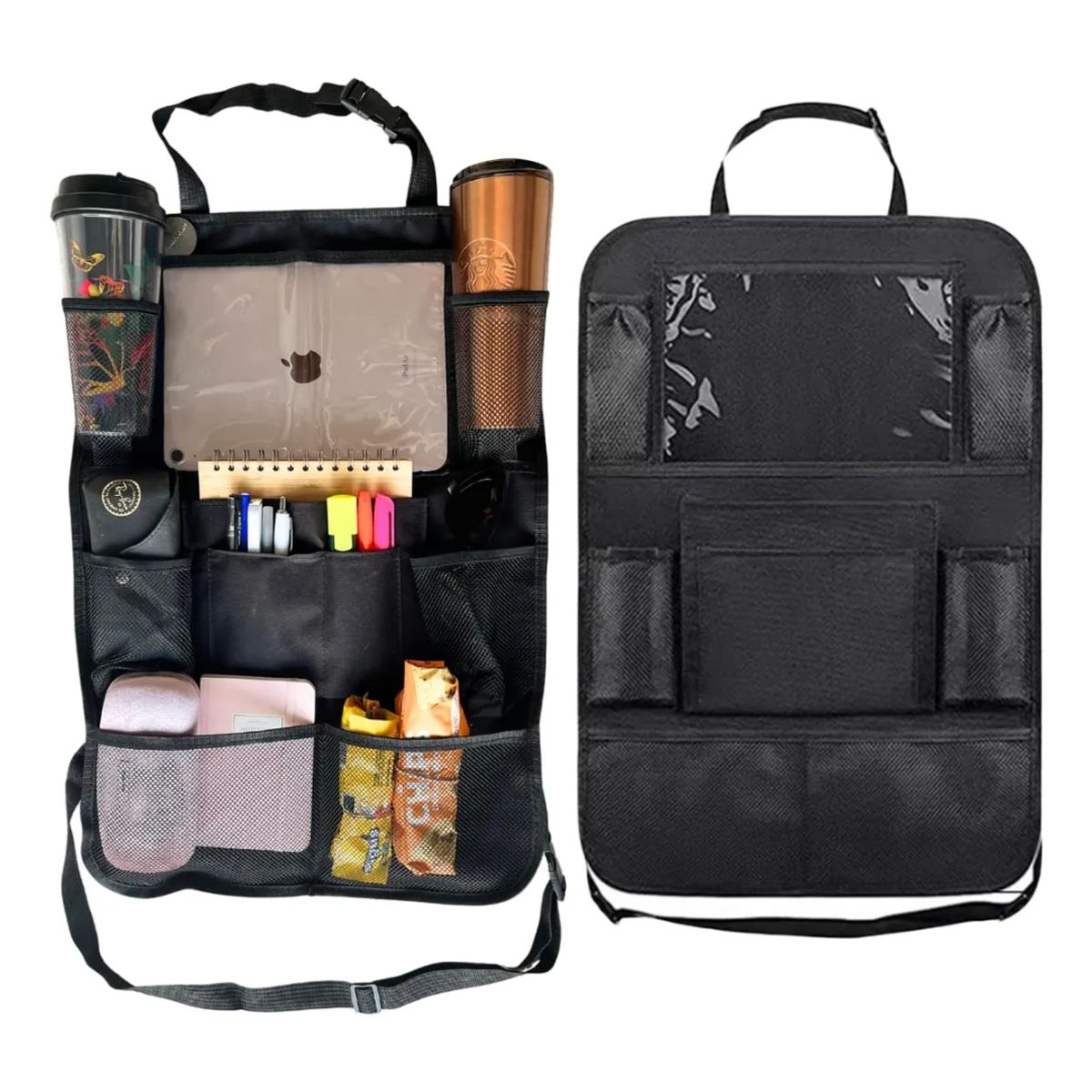 INSPIRA MARKET - Organizador de Asiento para Auto Multibolsillo Pack x2