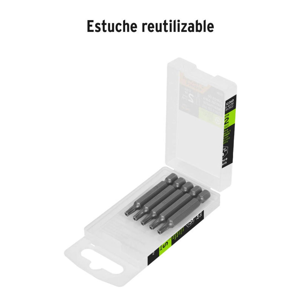 TRUPER - Estuche con 5 puntas torx T20 con seguro largo 2 Expert - 12360