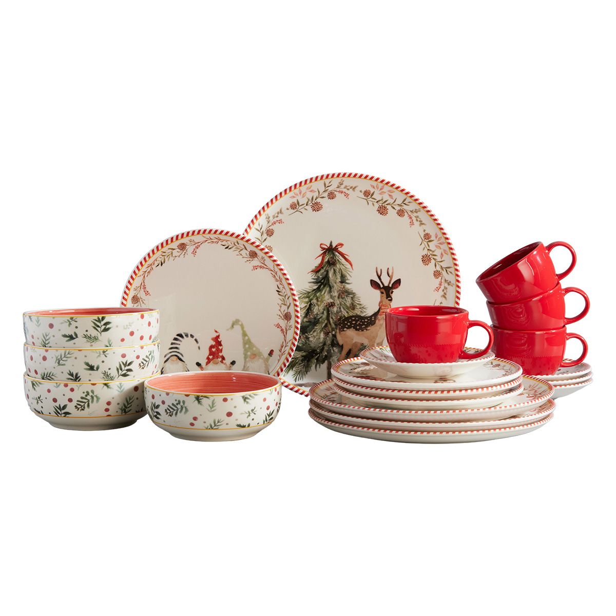 CORONA - Set de Vajillas Corona Ilusión 4 Puestos 20 Piezas