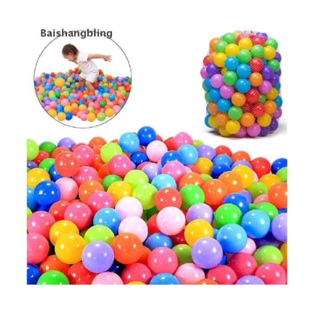 GENERICO - Pack de 50 pelotas para niños