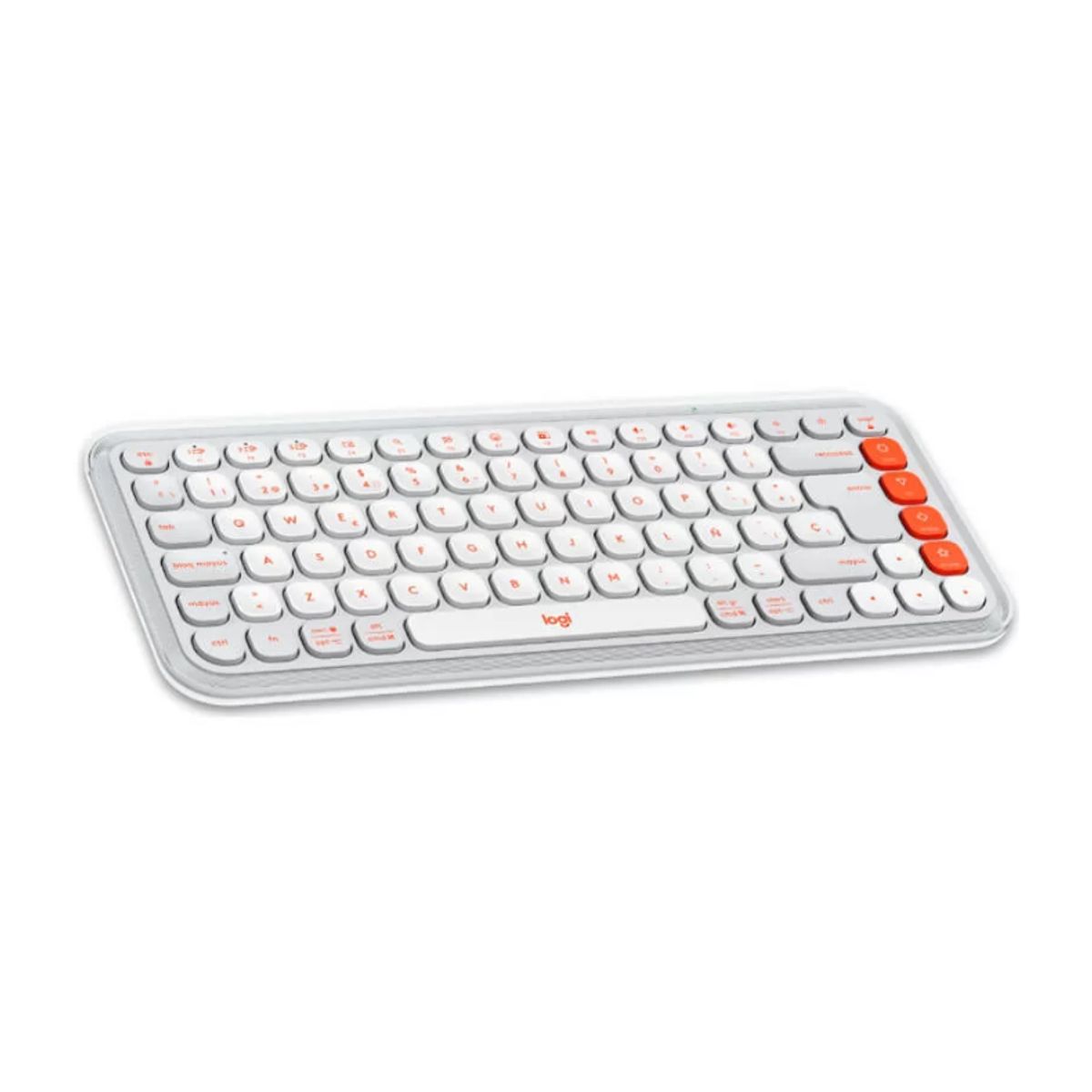 LOGITECH - Kit Teclado y Mouse LOGITECH POP ICON Bluetooth Wireless SP WHITE