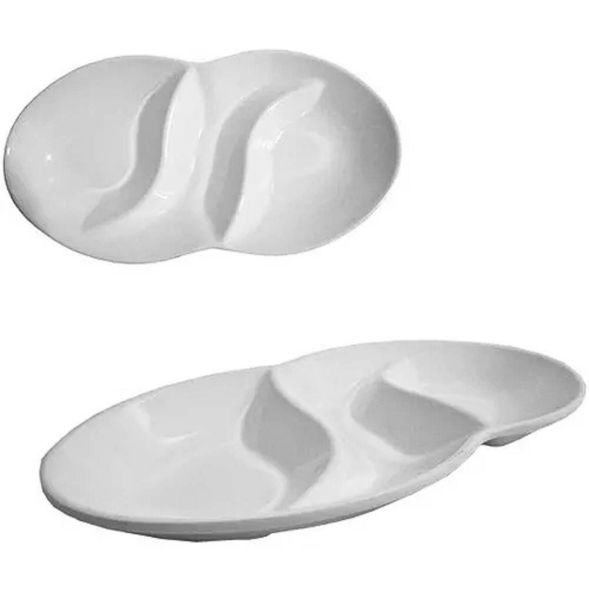 ICHIMATSU - Fuente Ovalada 13.75" De 3 Divisiones- Ichimatsu