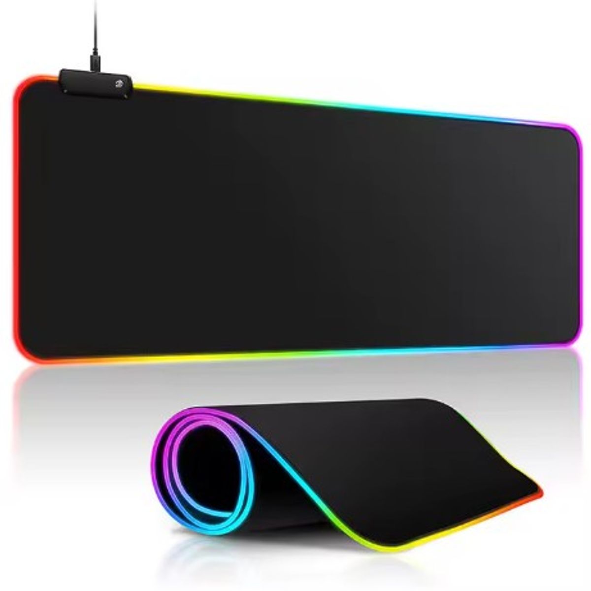 SEISA - MOUSE PAD PARA GAMER DE LUCES RGB 80CM X 30CM