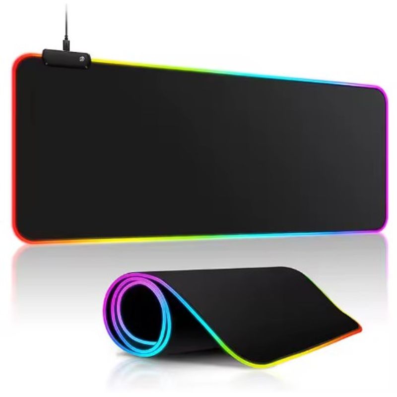 SEISA - MOUSE PAD PARA GAMER DE LUCES RGB 80CM X 30CM