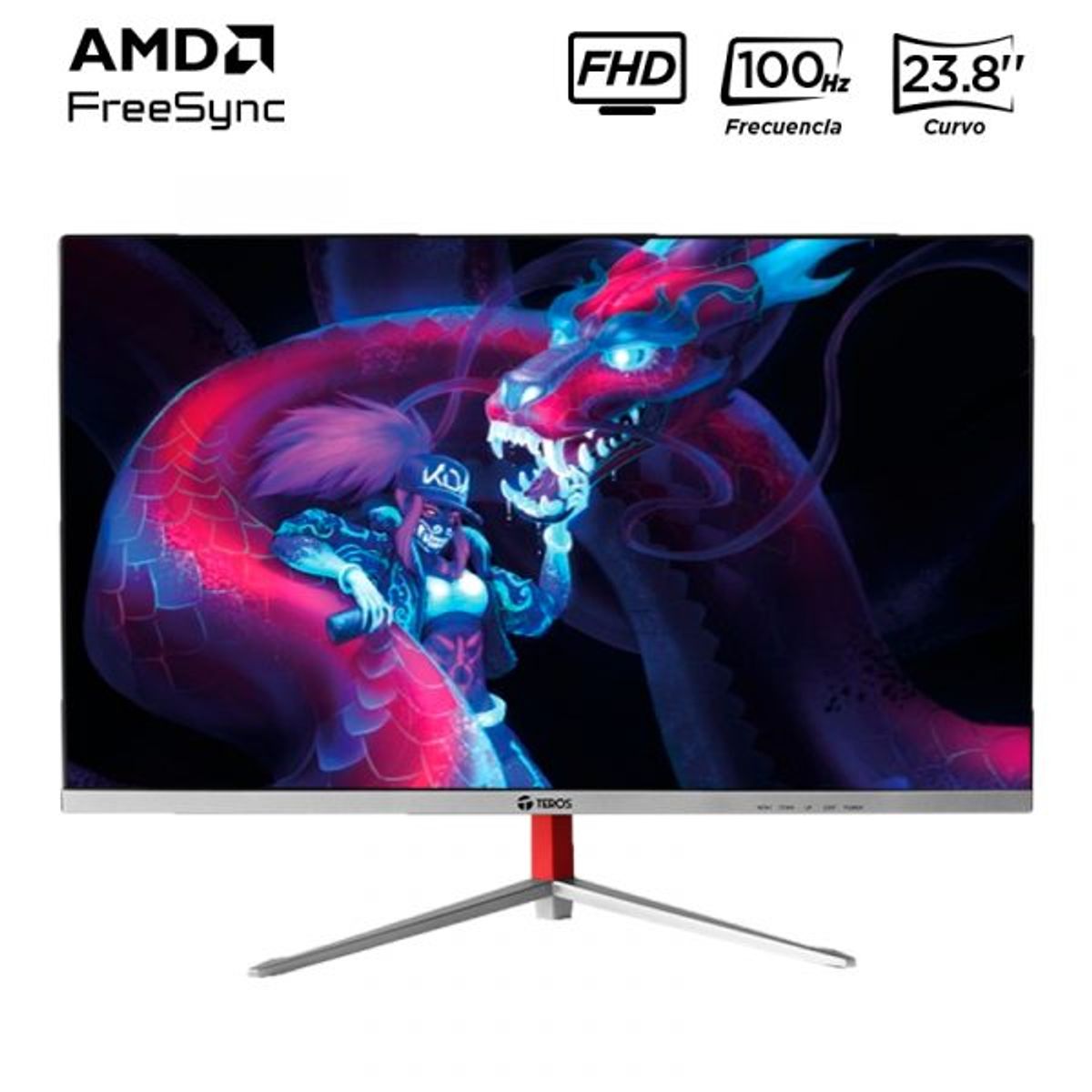 TEROS - TEROS TE-2402S Monitor Curvo Full HD 23.8