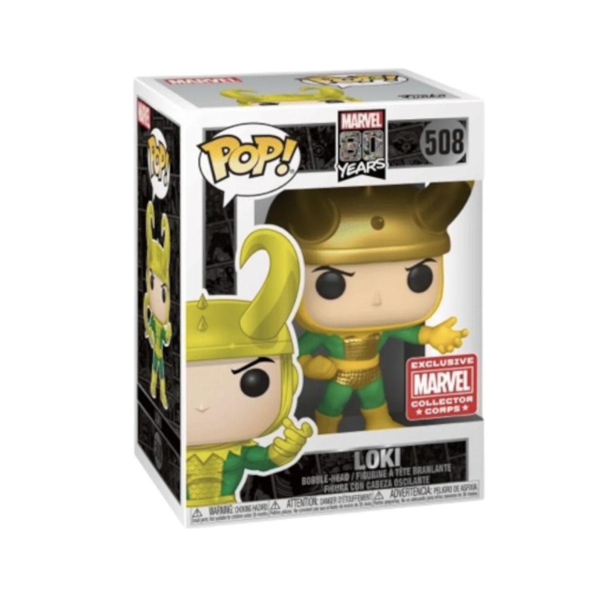 FUNKO - Loki Funko Pop 508 Collector Corps Exclusivo Marvel
