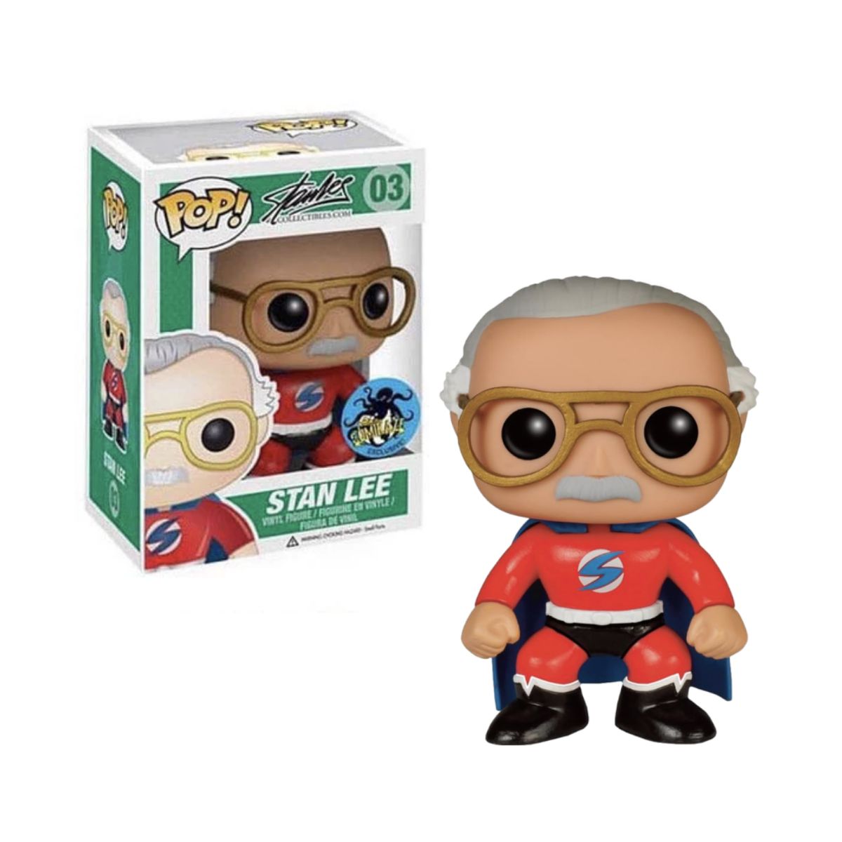 FUNKO - Stan Lee Funko Pop 3 Exclusivo Comikaze Antiguo Vaulted
