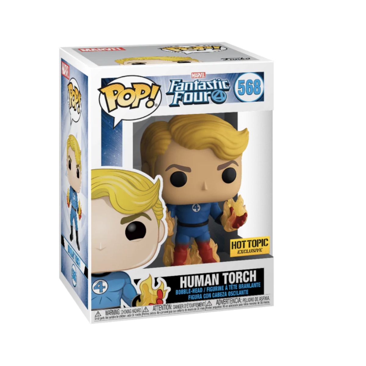 FUNKO - Antorcha Humana Funko Pop 569 Exclusivo 4 Fantasticos
