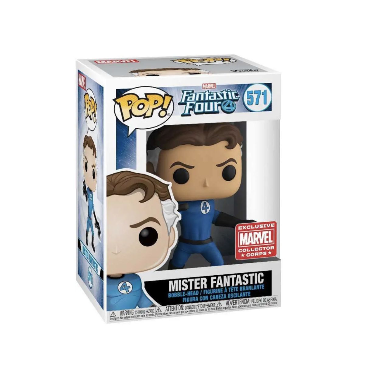 FUNKO - Mister Fantastic Funko Pop 571 Exclusivo 4 Fantasticos