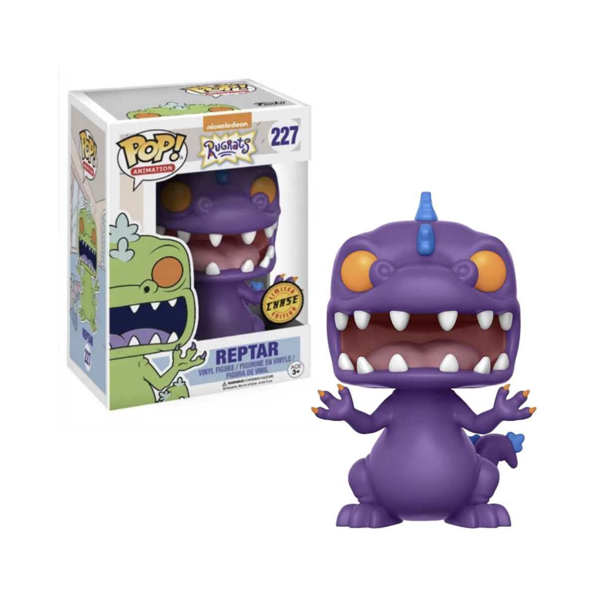 FUNKO - Reptar Chase Funko Pop 227 Los Rugrats Antiguo Vaulted