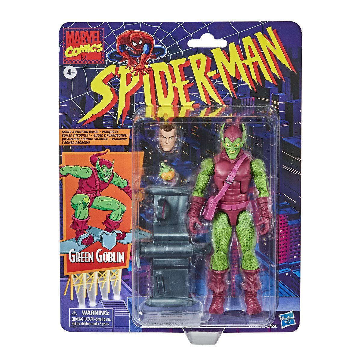 MARVEL - Spider-Man Marvel Legends Green Goblin Duende Verde Retro