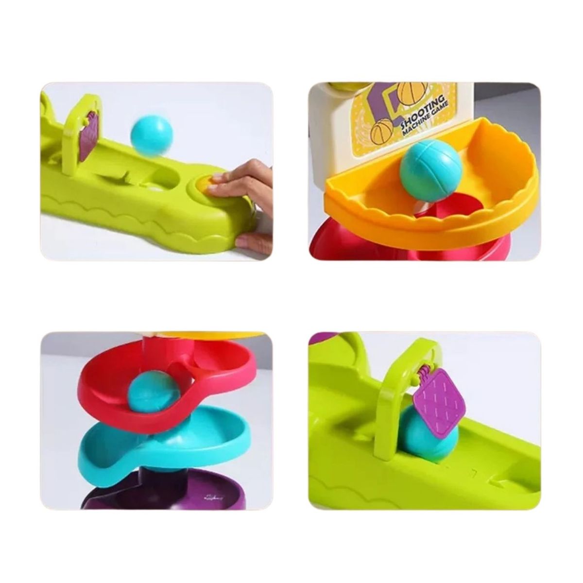 GENERICO - Juguete Torre Montessori con Aro de Baloncesto para Bebé