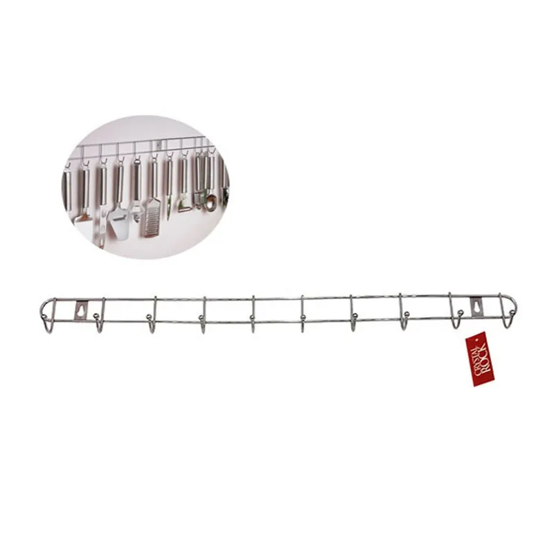 GENERICO - Perchero cromado multiusos 10 ganchos – importado