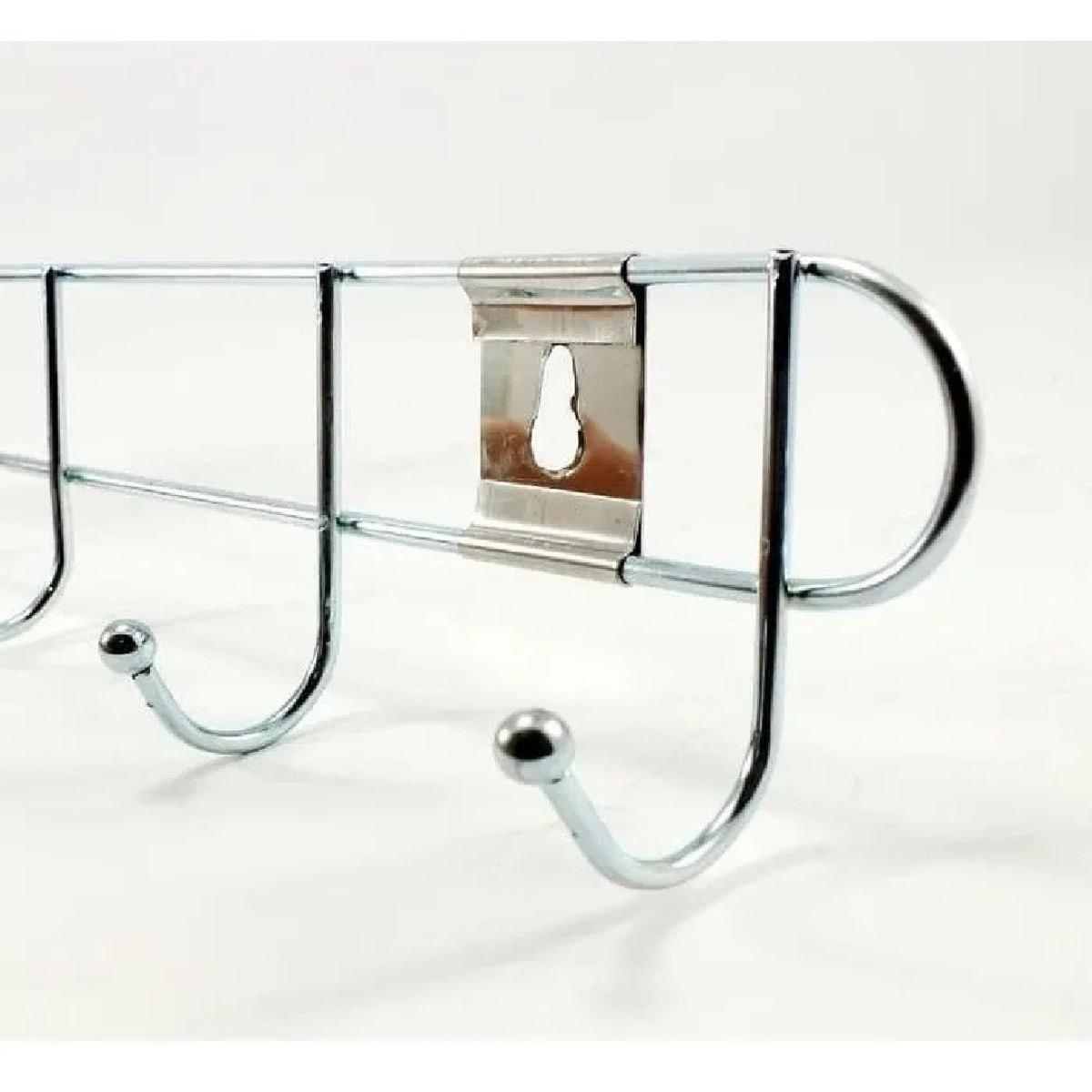 GENERICO - Perchero metálico cromado 10 ganchos – diseño moderno