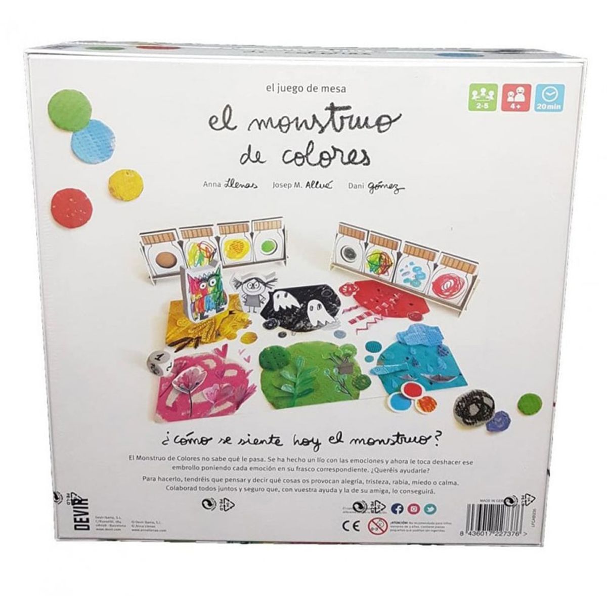 DEVIR - Juego de Mesa El Monstruo de Colores