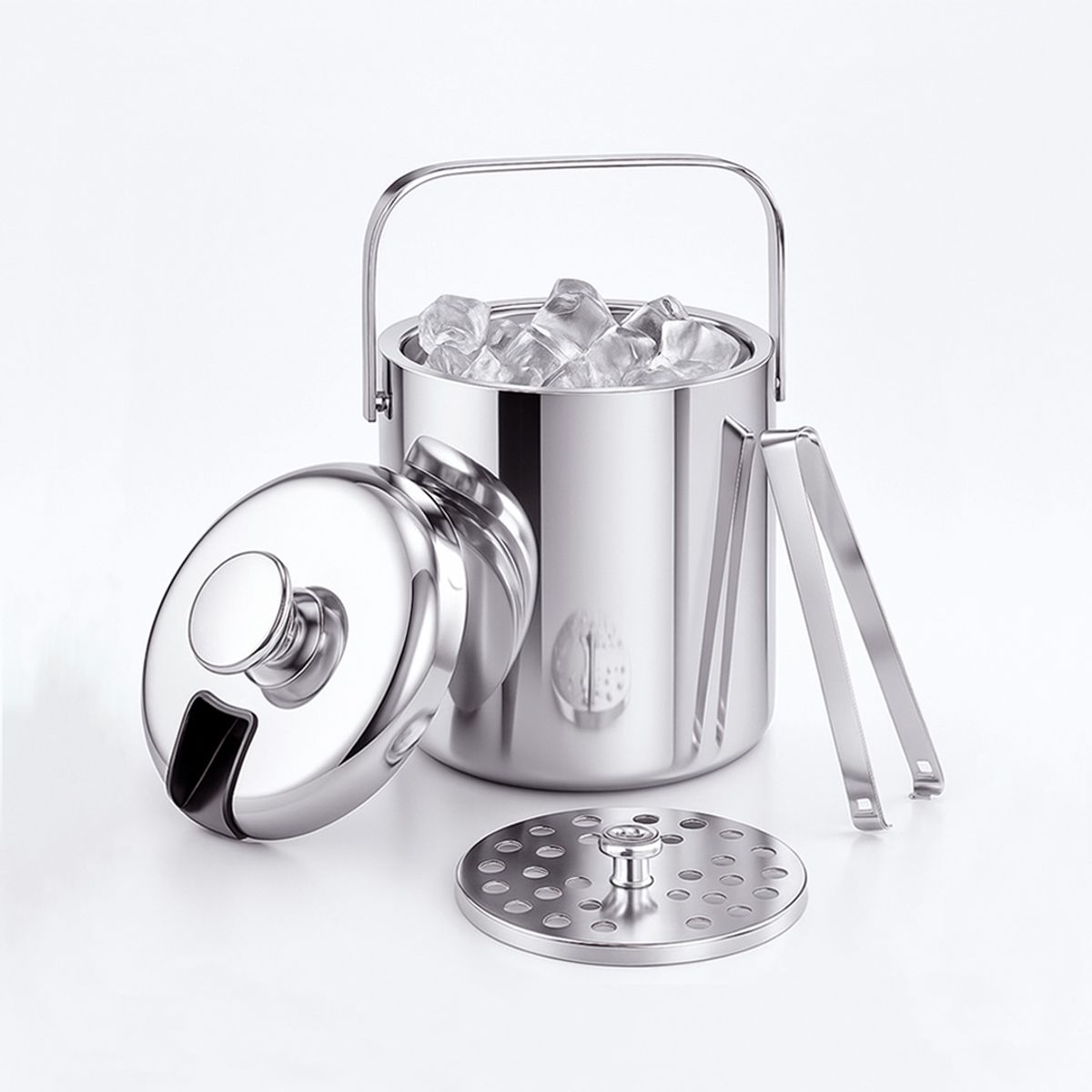 GENERICO - Hielera Premium de Doble Pared de Acero Inoxidable con Pinza