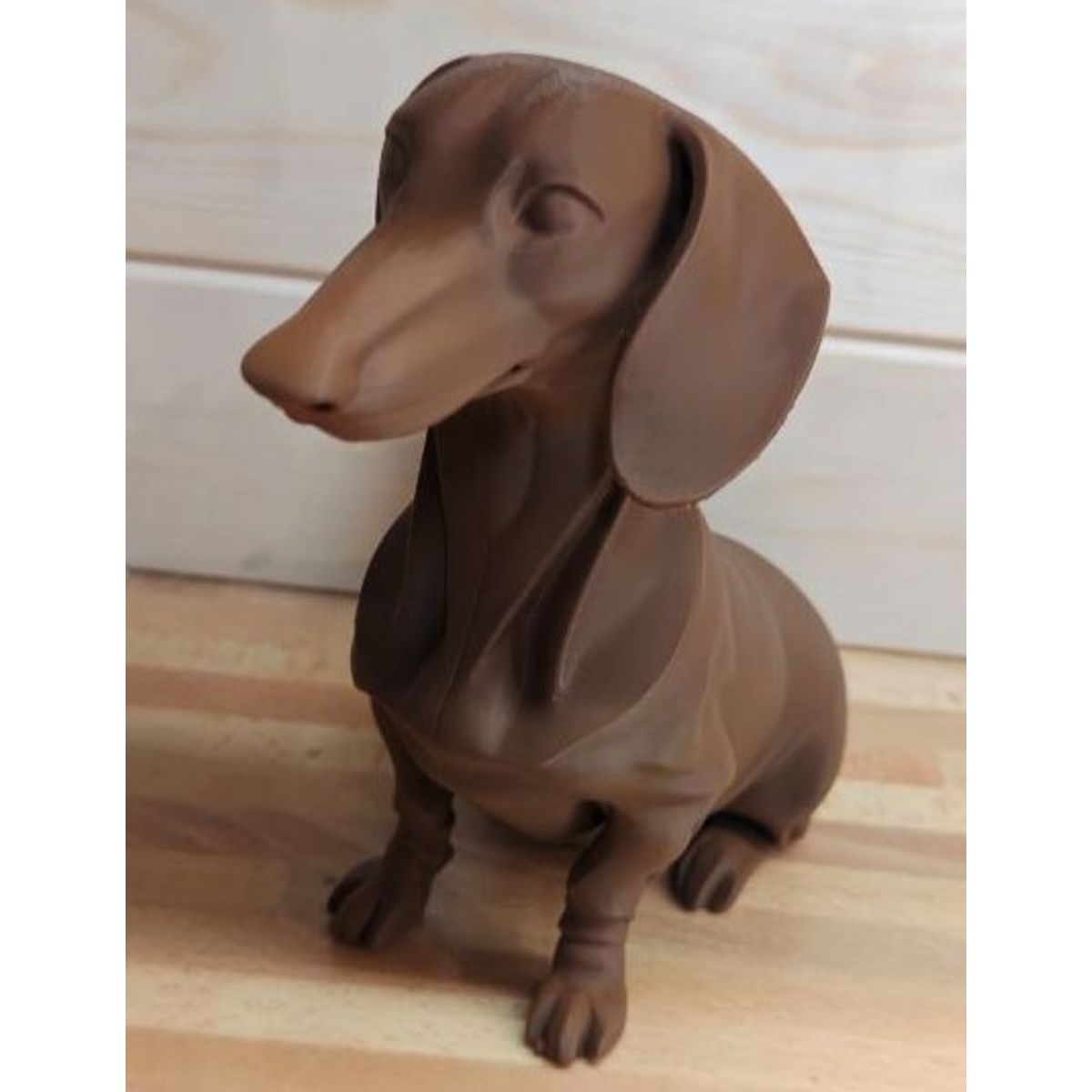 GENERICO - ADORNO EXCLUSIVO PERRO SALCHICHA MARRON 23cm x 11cm x 24cm