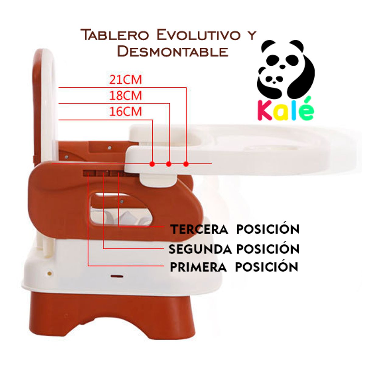 KALE - Silla de Comer Evolutiva Portátil para Bebé SHUODA