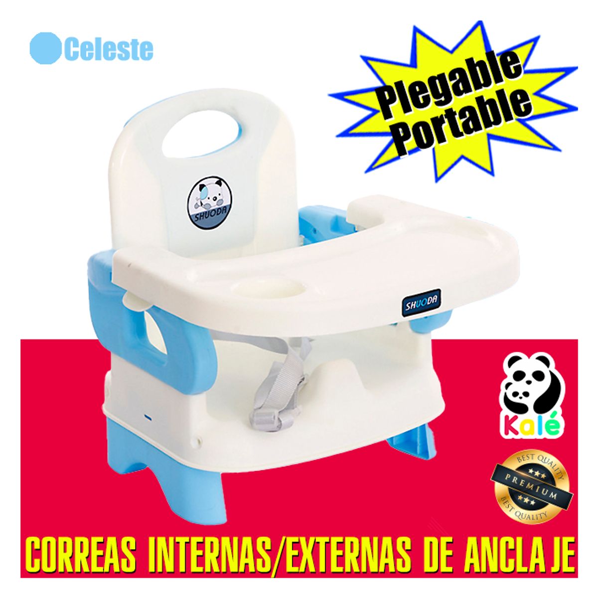 KALE - Silla de Comer Evolutiva Portátil para Bebé SHUODA