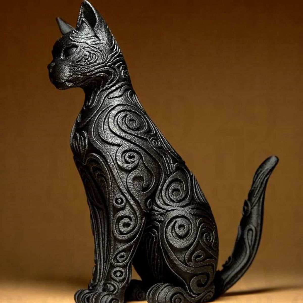 GENERICO - ADORNO EXCLUSIVO GATO NEGRO 23cm x 9cm x 19cm