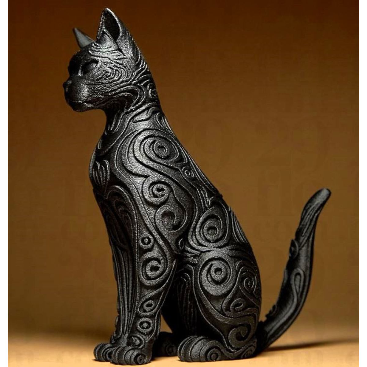 GENERICO - ADORNO EXCLUSIVO GATO NEGRO 23cm x 9cm x 19cm