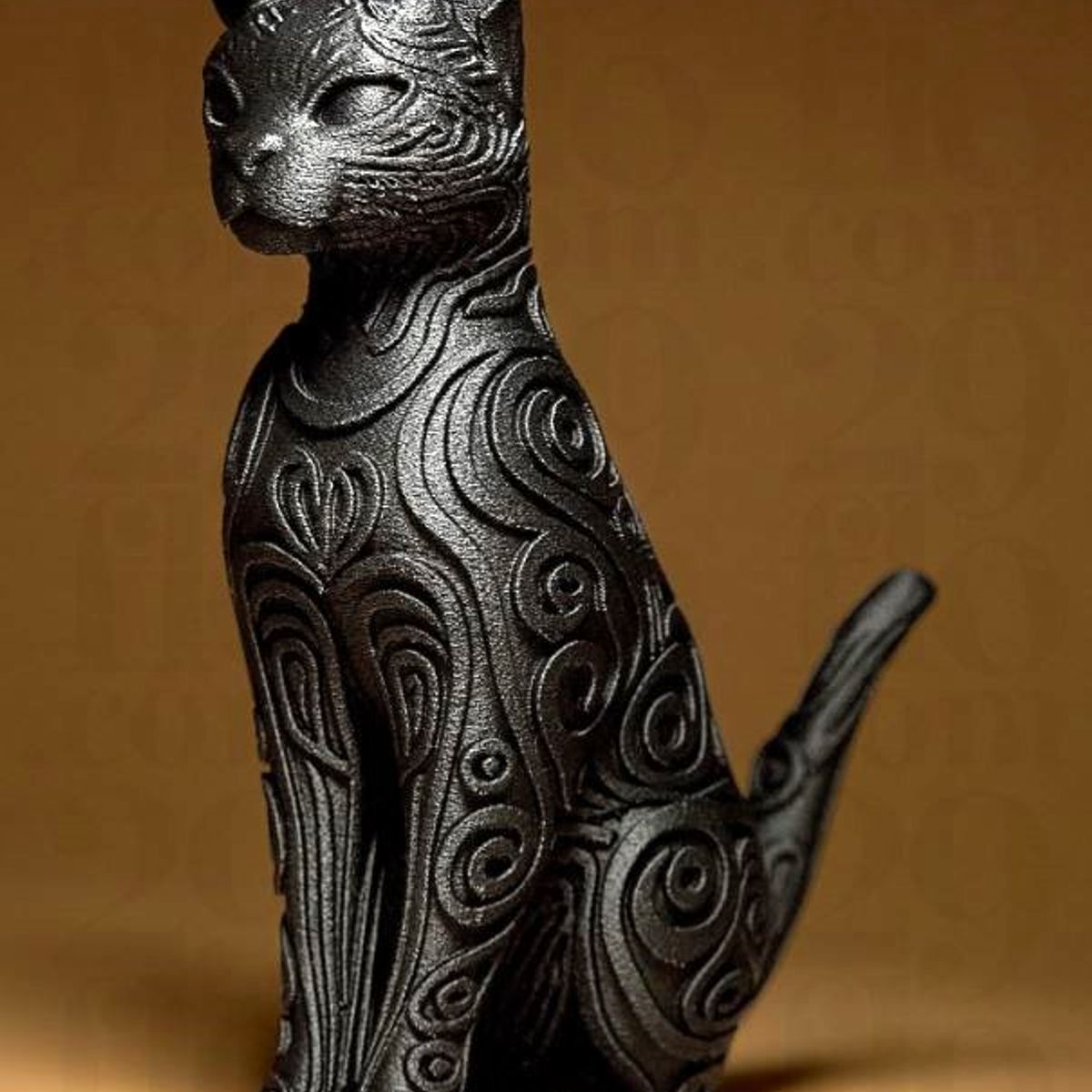 GENERICO - ADORNO EXCLUSIVO GATO NEGRO 23cm x 9cm x 19cm