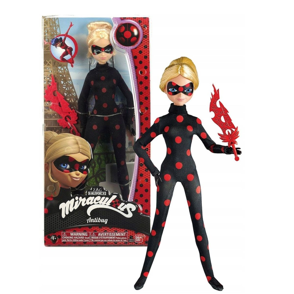 BANDAI - Miraculous Ladybug -Muñeca Antibug