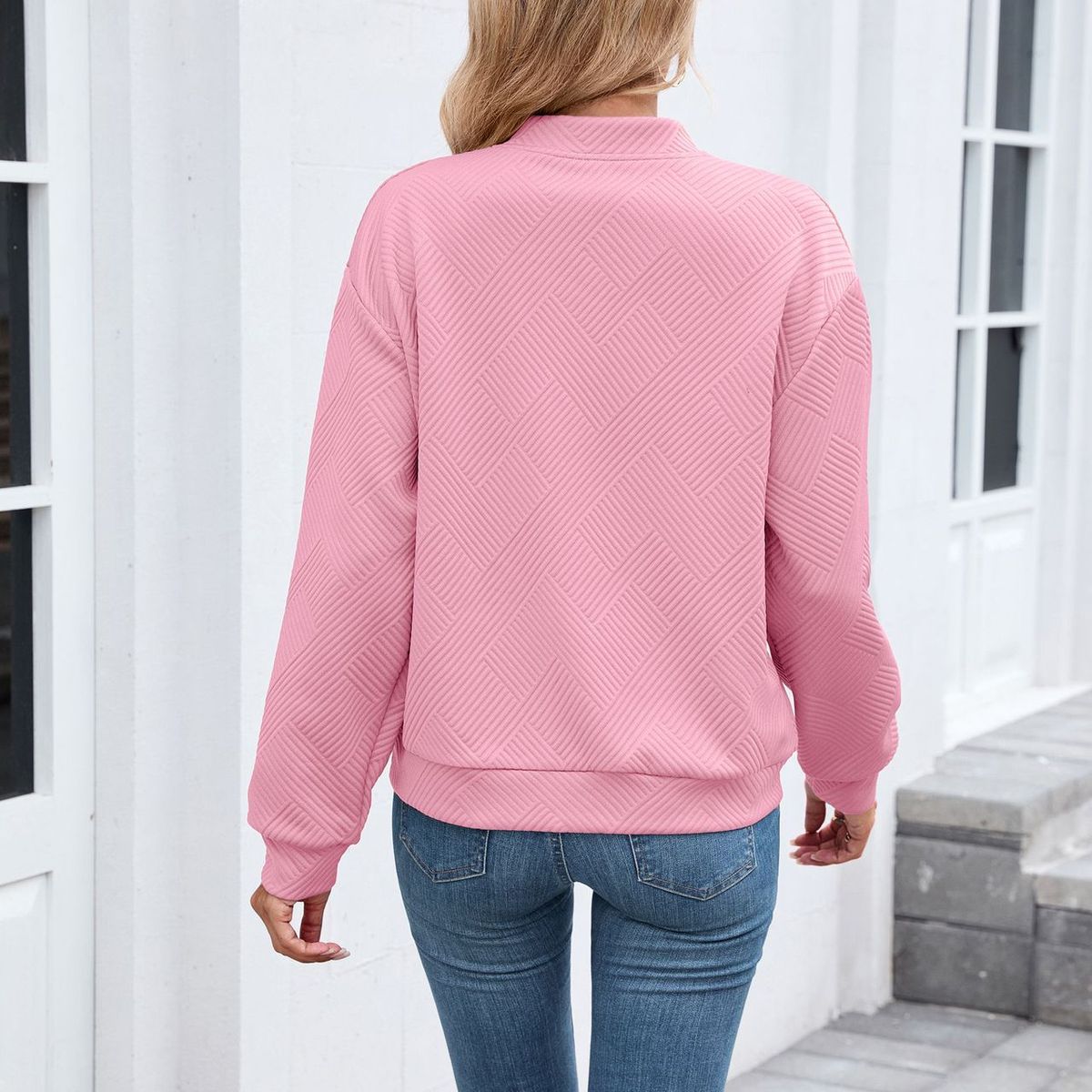 TIOZONEY - Chaqueta informal con cremallera