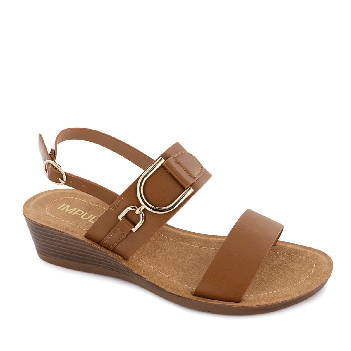 IMPULS - Sandalias Cuña Impuls Mujer Yadi11 Caramelo