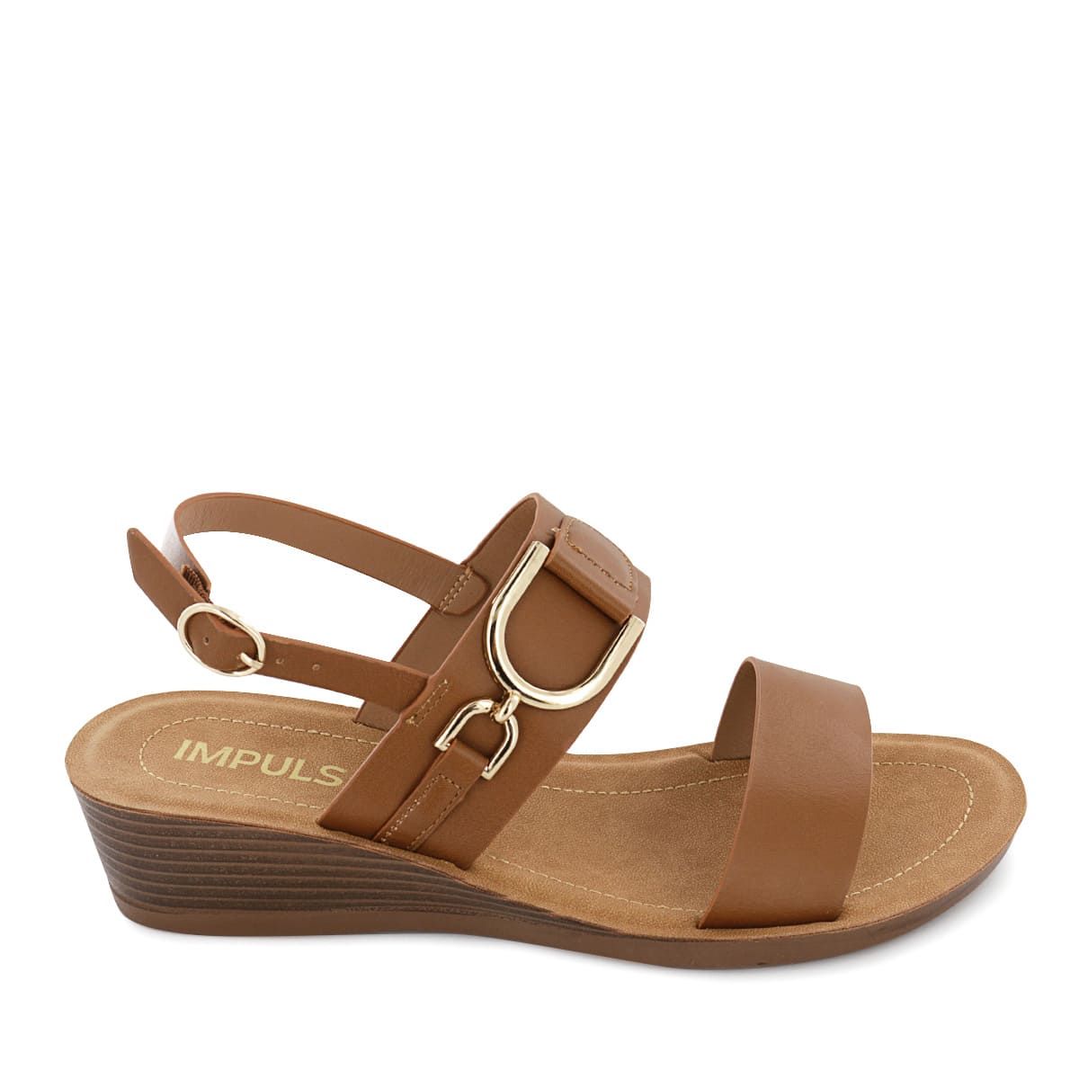 IMPULS - Sandalias Cuña Impuls Mujer Yadi11 Caramelo