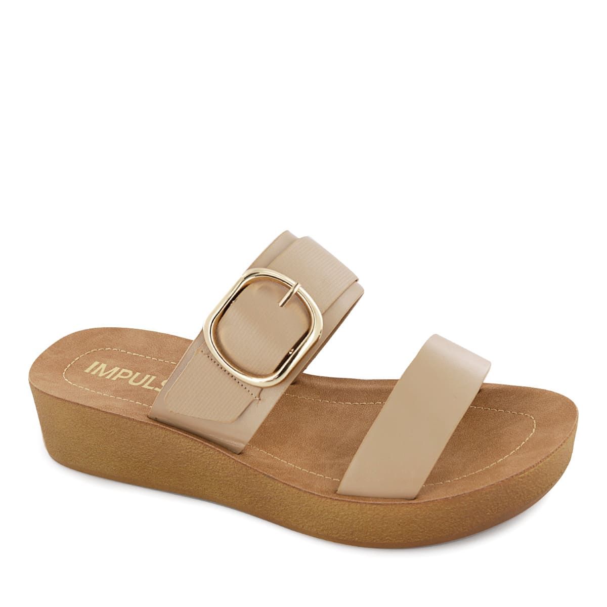 IMPULS - Sandalias Cuña Impuls Mujer Jesy05 Nude