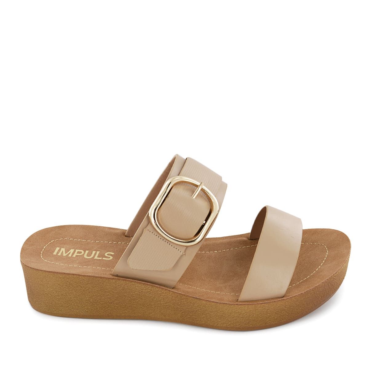 IMPULS - Sandalias Cuña Impuls Mujer Jesy05 Nude