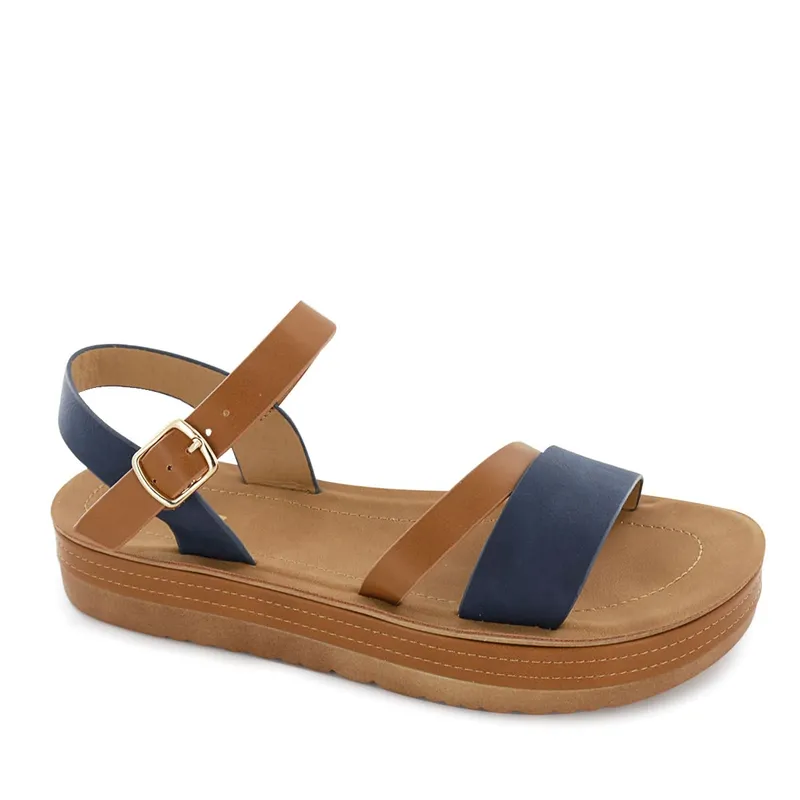 IMPULS - Sandalias Cuña Impuls Mujer Sarai01 Azul
