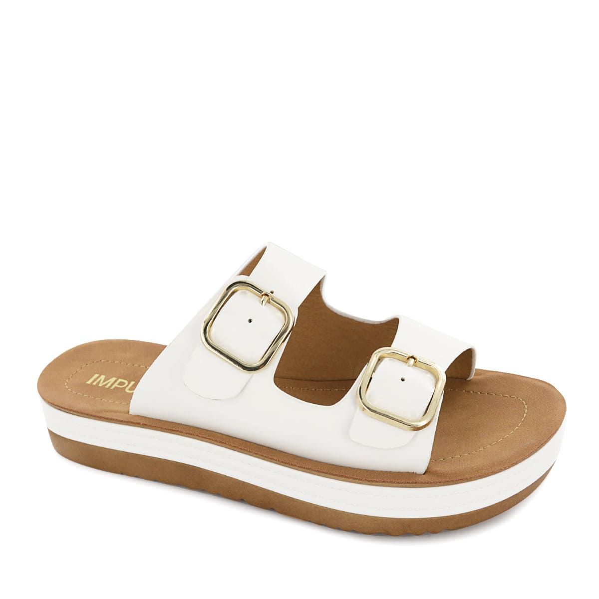 IMPULS - Sandalias Cuña Impuls Mujer Sarai02 Blanco