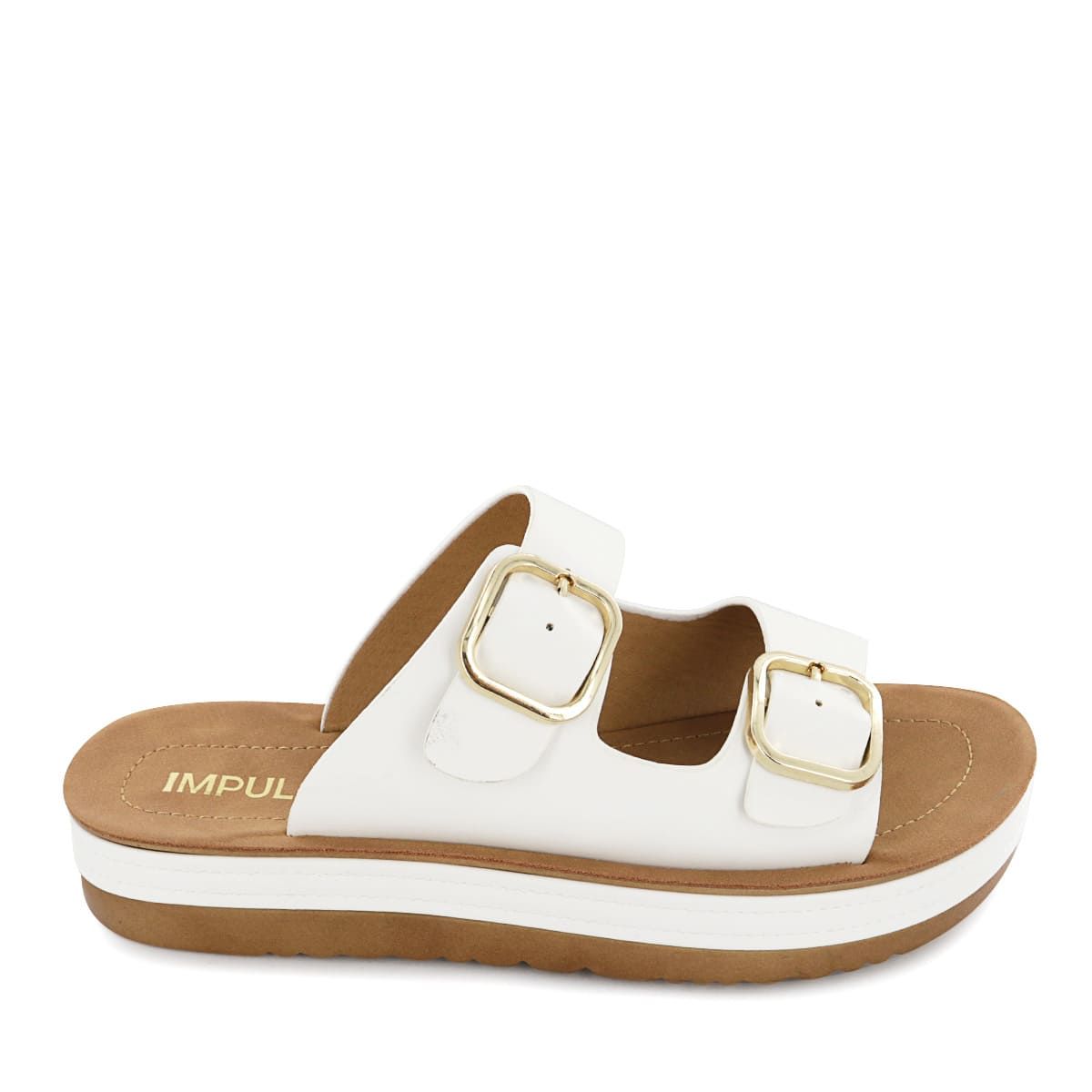 IMPULS - Sandalias Cuña Impuls Mujer Sarai02 Blanco