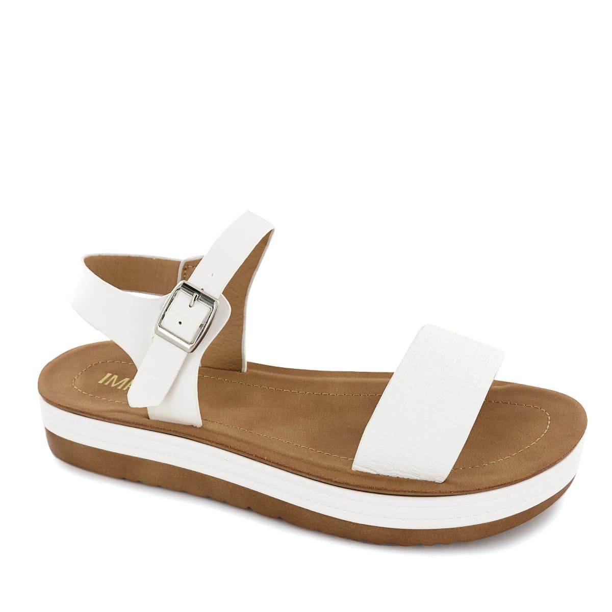 IMPULS - Sandalias Cuña Impuls Mujer Sarai03 Blanco