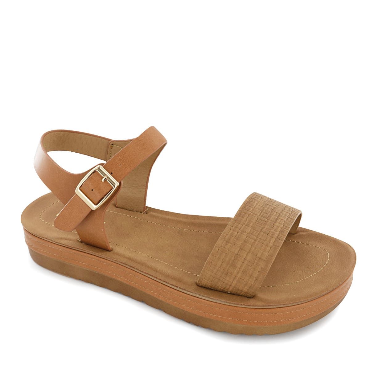 IMPULS - Sandalias Cuña Impuls Mujer Sarai03 Camel
