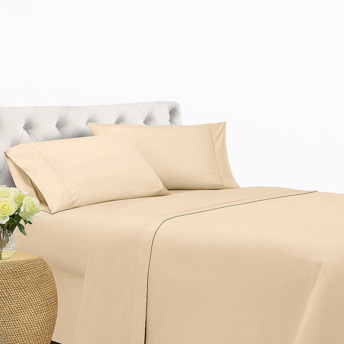 SOMNI - Juego de Sábanas Lisas 250 hilos Somni