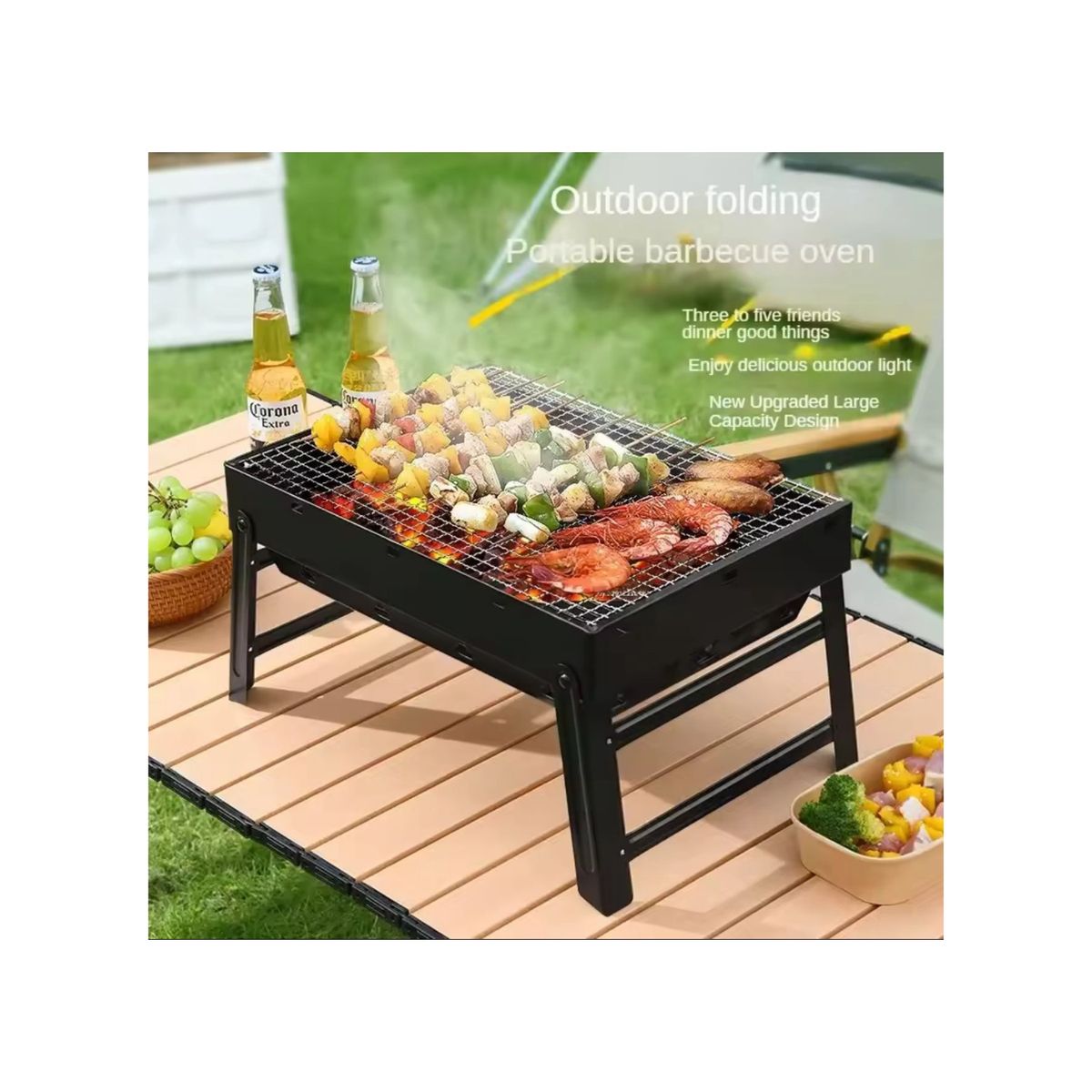 GENERICO - MINIPARRILLA PORTATIL PLEGABLE