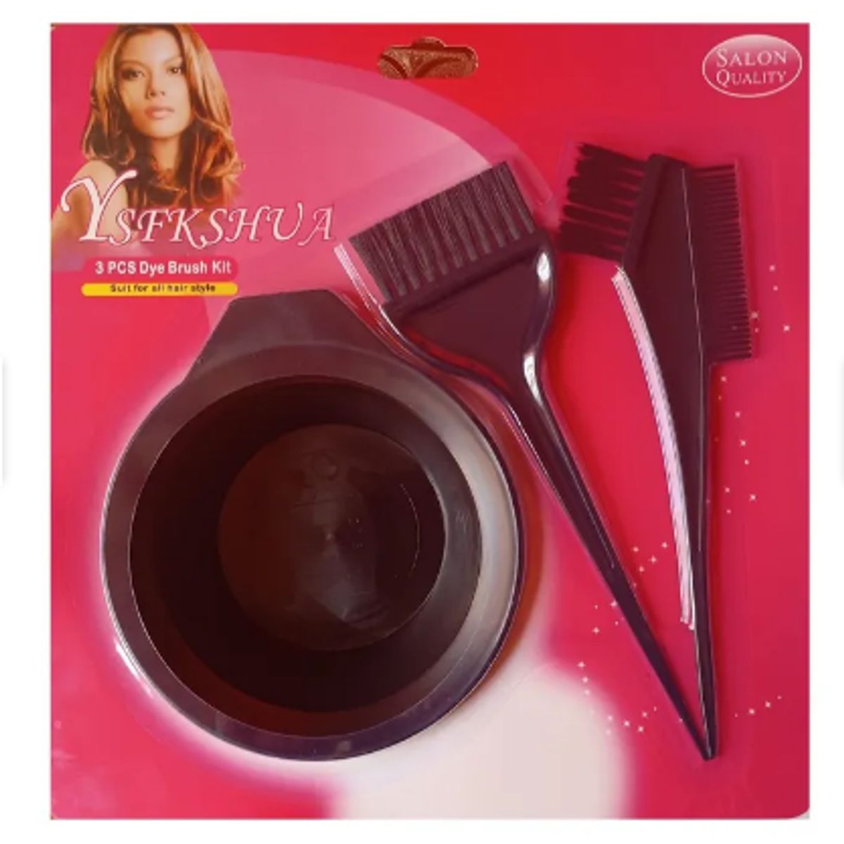 GENERICO - KIT SET JUEGO DE BROCHAS Y APLICADOR DE TINTE PARA CABELLO REUSABLE