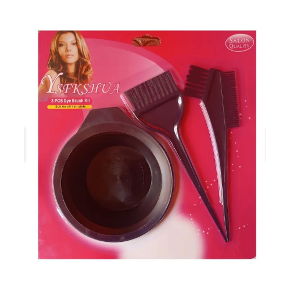 GENERICO - KIT SET JUEGO DE BROCHAS Y APLICADOR DE TINTE PARA CABELLO REUSABLE
