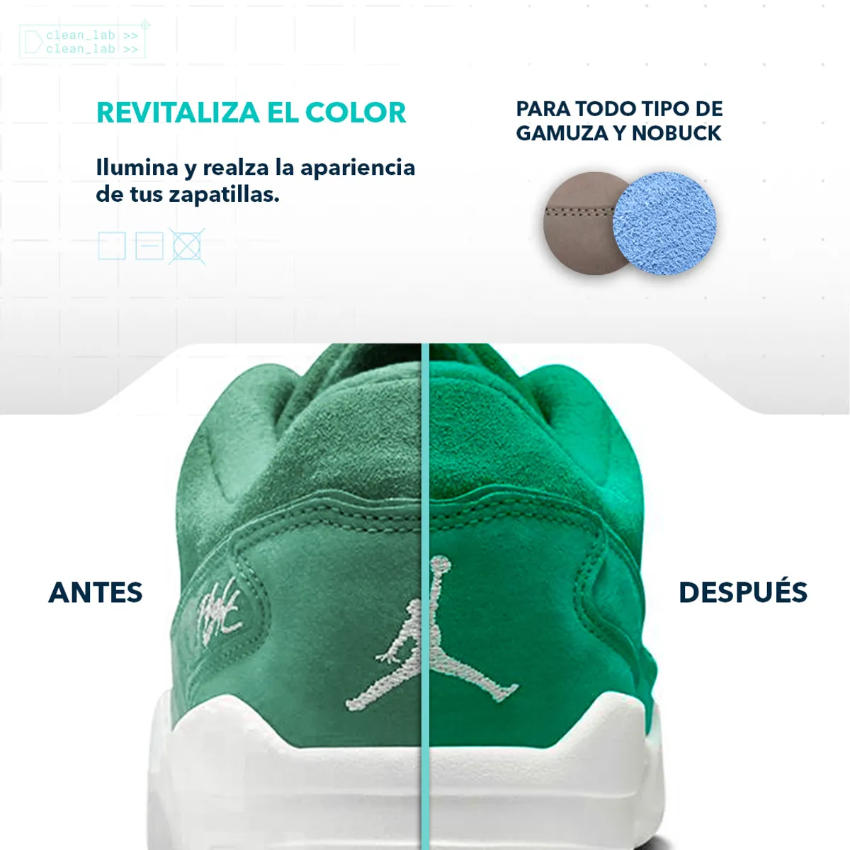 CLEAN LAB - Activador de Color Premium - Protección de Zapatillas