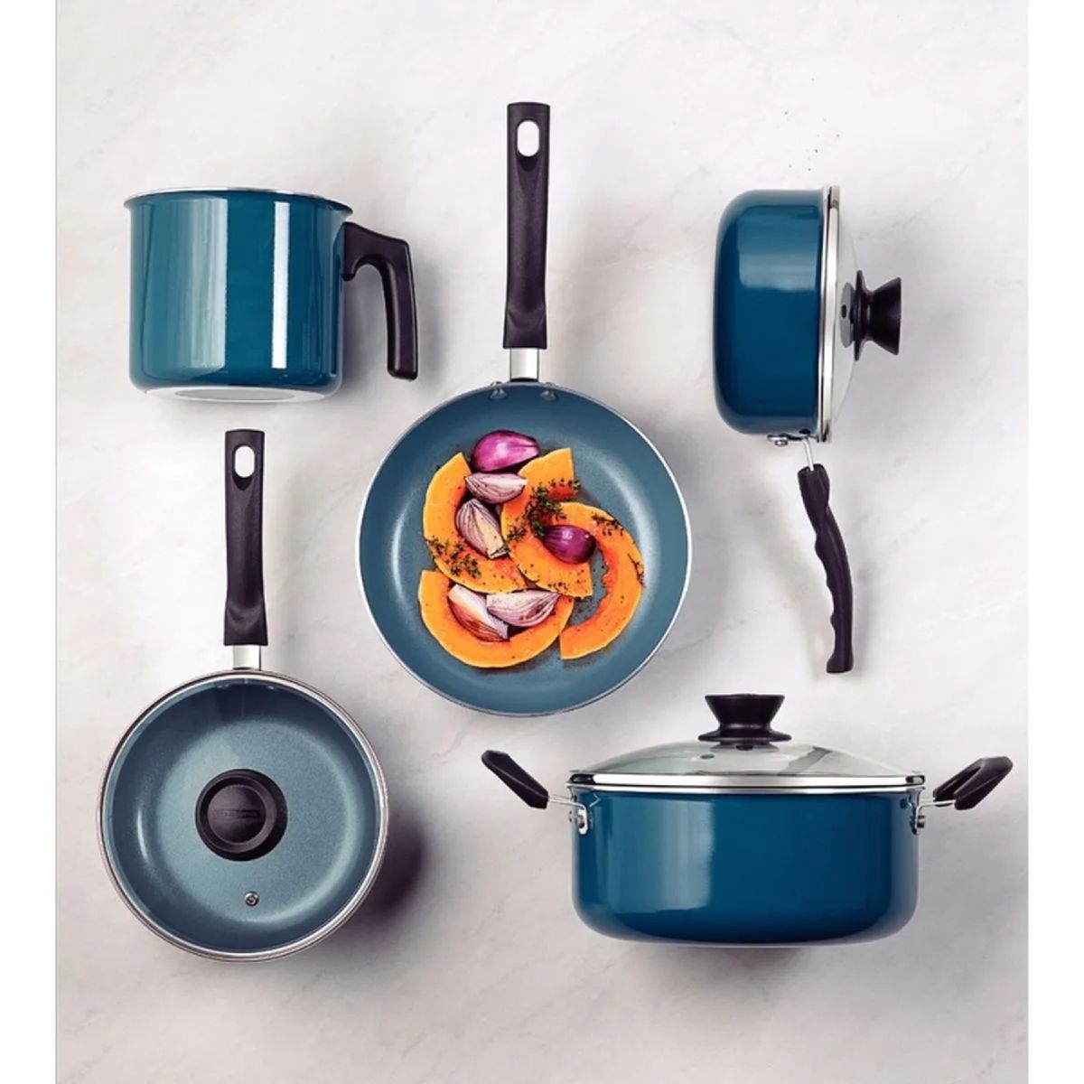 TRAMONTINA - Juego De Ollas Tramontina 5 Piezas Ceramica Evora - TA28699/201