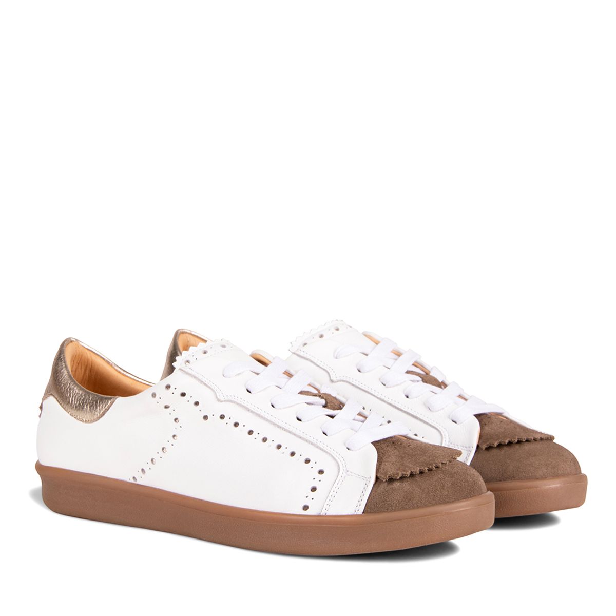 ALMUDENA MILIANI - CALZADO DAMA CUERO JUDY BLANCO TAUPE